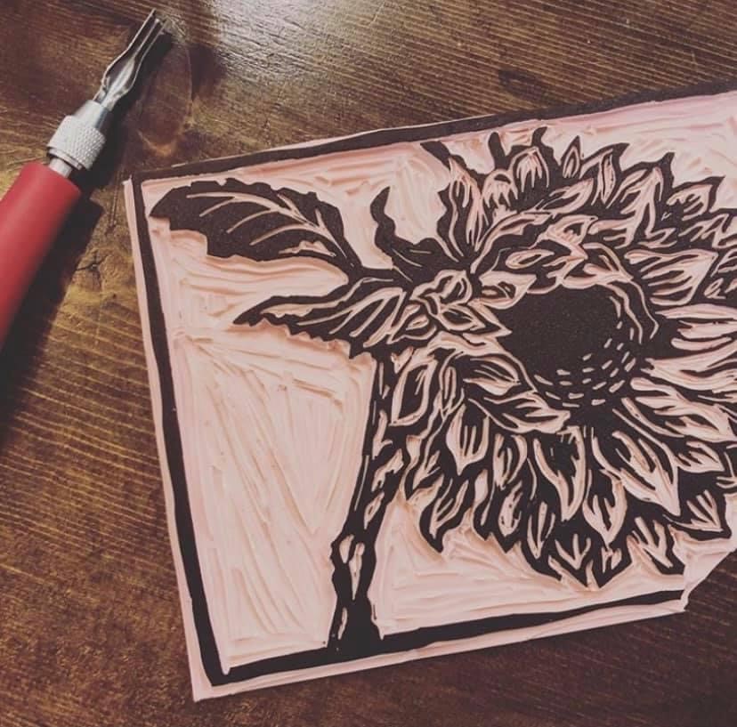 Blockbox stamp sunflwr